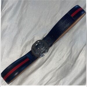 Gucci mens web belt